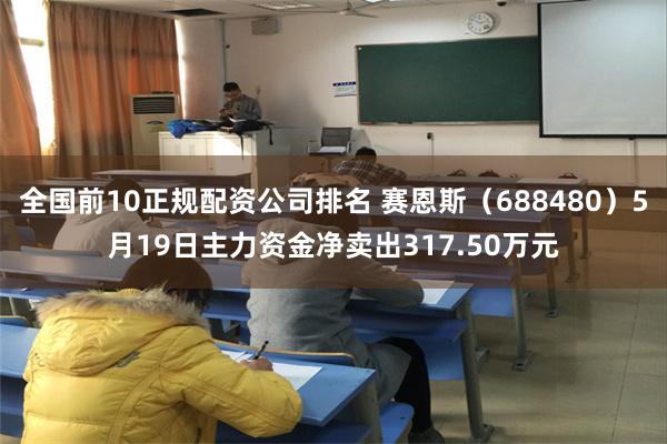 全国前10正规配资公司排名 赛恩斯（688480）5月19日主力资金净卖出317.50万元