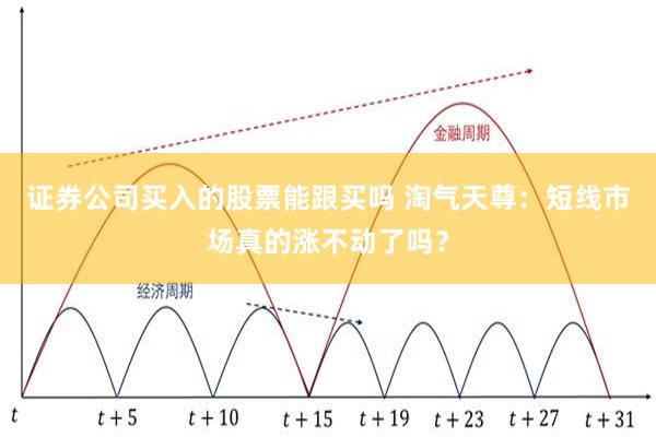 证券公司买入的股票能跟买吗 淘气天尊：短线市场真的涨不动了吗？