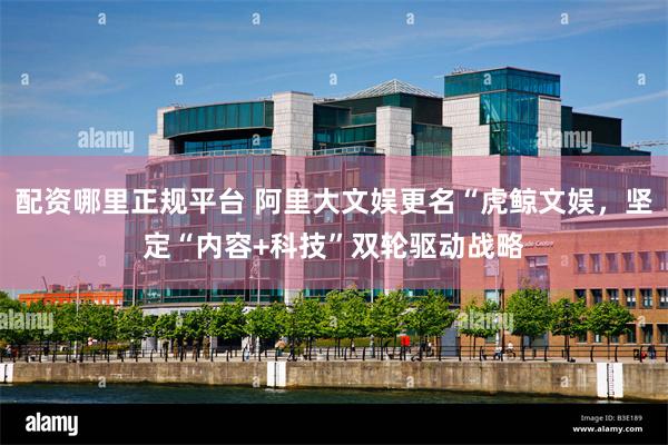 配资哪里正规平台 阿里大文娱更名“虎鲸文娱，坚定“内容+科技”双轮驱动战略