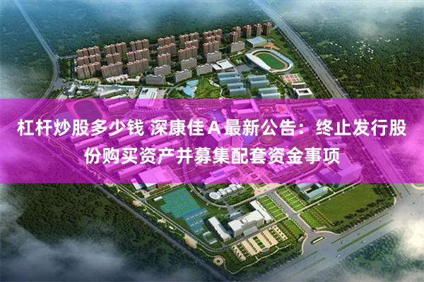 杠杆炒股多少钱 深康佳Ａ最新公告：终止发行股份购买资产并募集配套资金事项