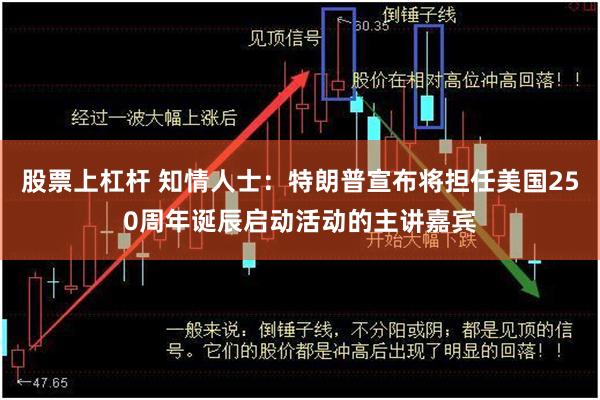 股票上杠杆 知情人士：特朗普宣布将担任美国250周年诞辰启动活动的主讲嘉宾